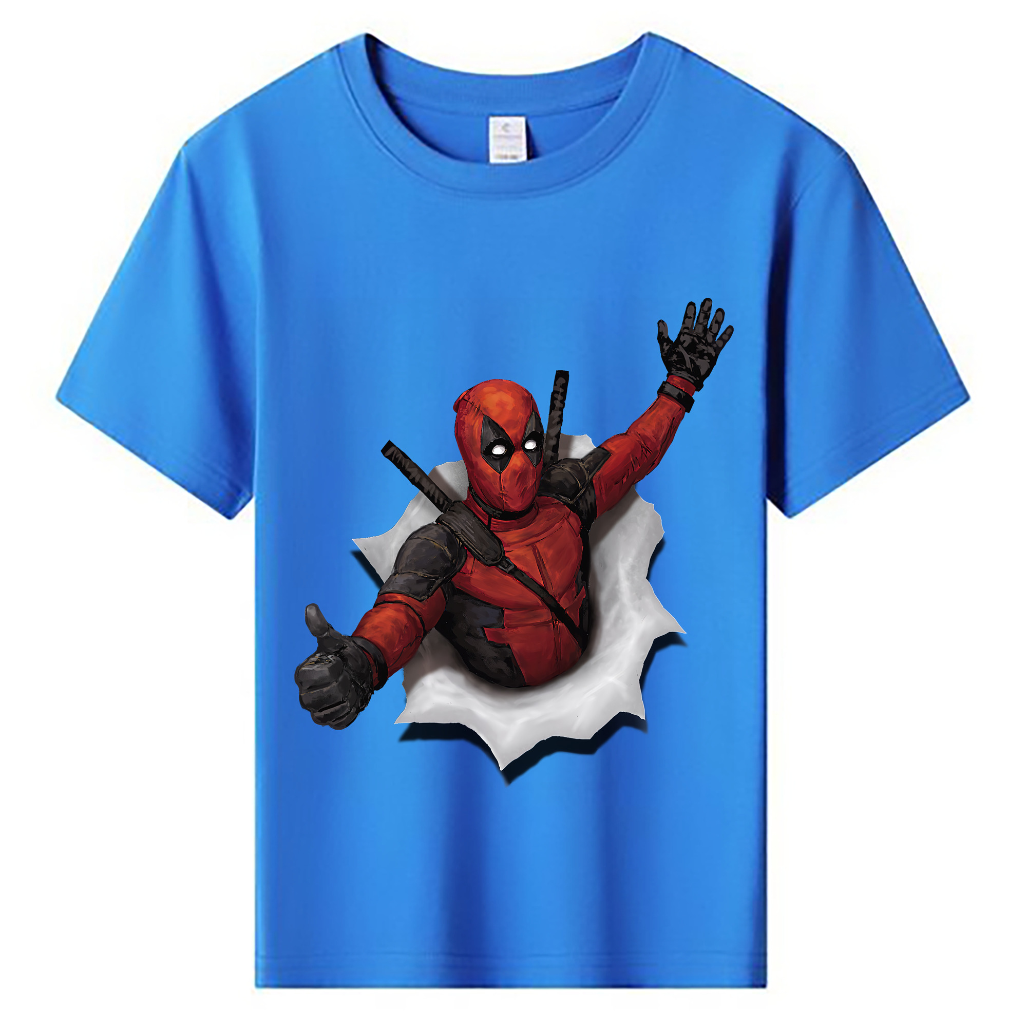 （画像用） Deadpool デッドプール 綿100％キッズTシャツ（フロントプリント）